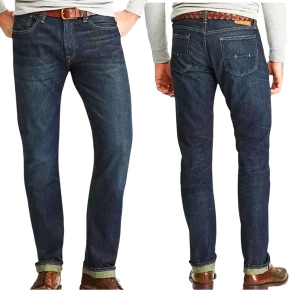 Polo Ralph Lauren Hampton Relaxed Straight Jeans Men's Size 42B x 32 Dark Wash